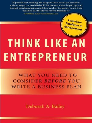 cover image of Think Like an Entrepreneur